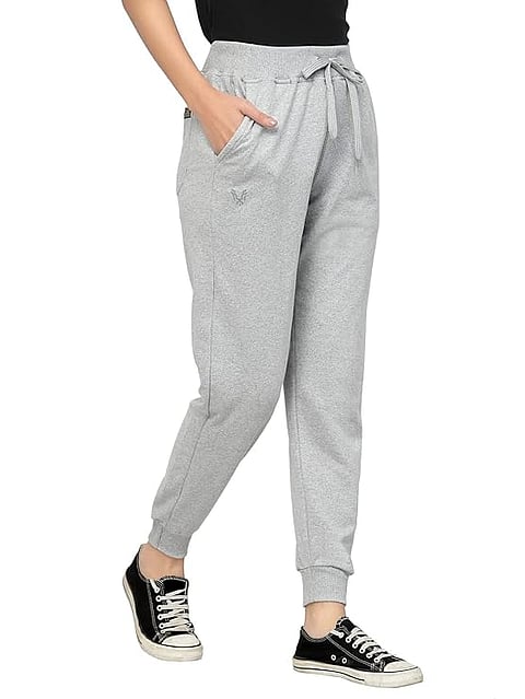 UZARUS Women's Cotton Regular Fit Joggers